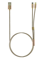 Кабель ROBITON P10 USB A - MicroUSB/8pin, 1м золото PH1