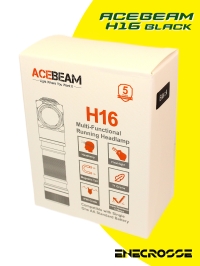 Acebeam H16 Black (1xNichia 519A NW 5000K High CRI 90, 1x14500/AA, 650lm, 86m)