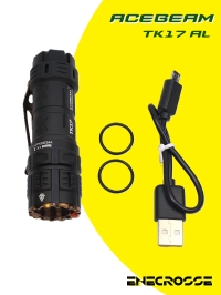 Фонарь Acebeam TK17 AL (1x18350, 3xNichia 219C, 1400лм, 184м) ГАРАНТИЯ 14 дней