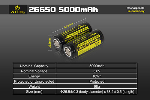 26650 5000mah 5