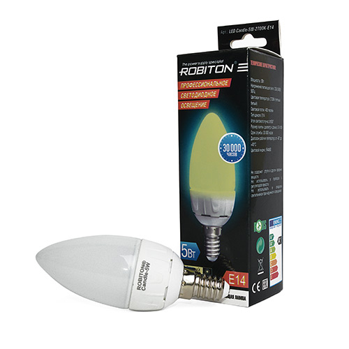LED Candle-5W-2700K-E14 1