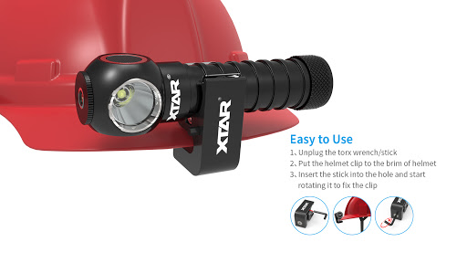 Xtar HelmetClip H3R 02